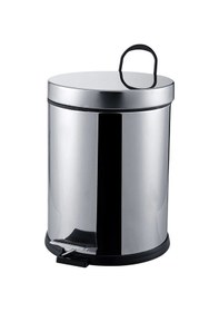 Resim 5 Lt.pedallı Krom Çöp Kovası 