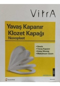 Resim Vitra Integra 121-003-909 Universal Klozet Kapağı, Yavaş Kapanır, Kolay Çıkabilir, Beyaz 