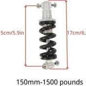 Resim Cloudstore 150mm 1500 Lb Ağır Hizmet Bisiklet Atv Motosiklet Amortisörü 