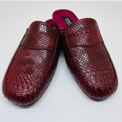 Resim Gönen Leder Erkek El Yapımı Bordo Cobra Ev Terliği GI699644 