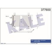 Resim KALE OTO Radyatör 377600 Klima Radyatörü Ducato 02- / Boxer 02- / Jumper 02- Al/Al 537X340X16 