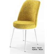 Resim Canisa Concept Dexa Serisi Metal Ayaklı 1.sınıf Sandalye / 6 Adet Sandalye/ Beyaz Ayaklı 