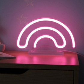 Resim Talia Home GÖKKUŞAĞI Neon Led Çocuk Odası Gece - Masa Lambası TLANL-007 