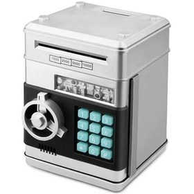 Resim Gajeena Otomatik Para Sarma Ve Kilitli Atm Tasarım Mini Tasarruf Kutusu - Gümüş 