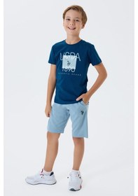 Resim U.s. Polo Assn. Erkek Çocuk Lacivert Bermuda Takım 5274-49792 Lacivert 