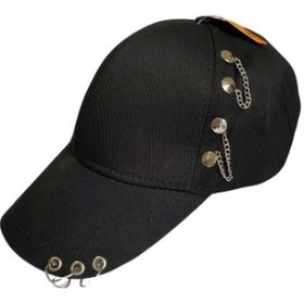 Resim Şapka Kasket Şapka Spor Şapka Unisex Siyah Zincir Piercing Li ÇoK Renkli Çok Renkli 