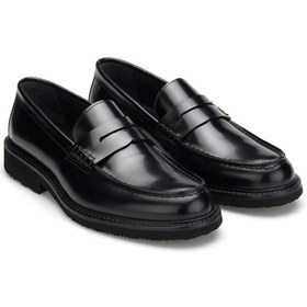 Resim Verge Hakiki Deri Erkek Loafer Siyah 