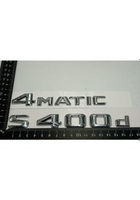 Resim Benz S400d 4Matic Bagaj Krom Metal 3M 3D Yazı Logo 