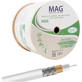 Resim Mag Rg59 Fa Mini Dual Bitişik Kablo 300 Mt 