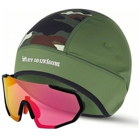 Resim Fastbuy Jeemson Kış Bisiklet Başlığı - Polar, Gözlük Delikli, Spor Ve Koşu İçin, Kamuflaj Desenli 