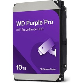 Resim Wd Purple Wd102purp 3,5&amp Quot 10tb 512mb, 7200 Rpm, 7/24 Güvenlik Hdd Türkiye Distribütörü Garantili 