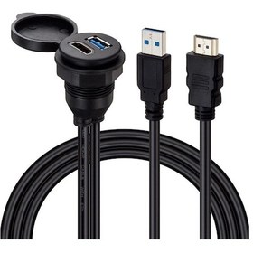 Resim POWERMASTER PM-12428 ARAÇ KONTROL PANELİ USB 3.0 + HDMI UZATMA K 