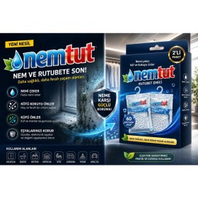 Resim Nemtut Rutubet Giderici Nem Emici Koku Küf ve Korozyon Önleyici 3 Kutu 6 Paket 3 kg 
