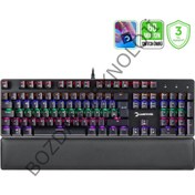 Resim Gamepower Ogre Rgb 60M Red Switch Türkçe Q USB Mekanik Gaming Klavye CK111GMP63 