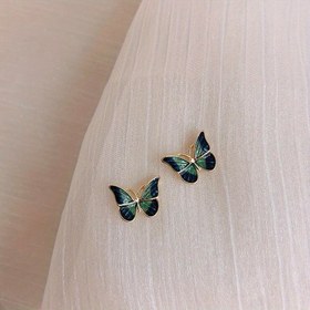 Resim 1pari Kızlar İçin Yaratıcı Moda Parlak Tasarım, Yağlıboya Stili Nazik ve Esnek Kelebek Küpeler, Çok Yönlü Küpeler, Kızların Doğum Günü Partileri, Takı Yıldönümü Hediyeleri 