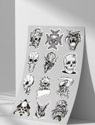 Resim Sticker Market Kuru Kafa Sticker Seti Düz Yüzeyler İçin A4 Boyutu Çıkartma Etiket Seti 
