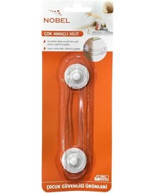 Resim Nobel Bebek Çocuk İçin Çok Amaçlı Dolap Çekmece Güvenlik Kilidi Çok Renkli 