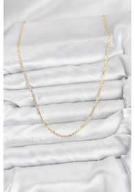 Resim Cm 14k Gold Renk Pirinç Lazer Model 60 Cm Kadın Kolye Çok Renkli 