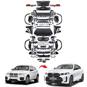 Resim Bmw X6 E71 Uyumlu G06 Lcı X6m Dönüşüm Seti 