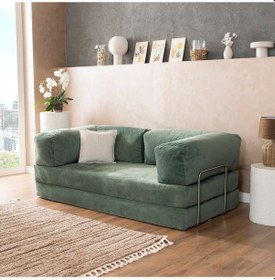 Resim Argimo Godila Çok Amaçlı Sofa Çift Kişilik Yatak Koltuk Yeşil 