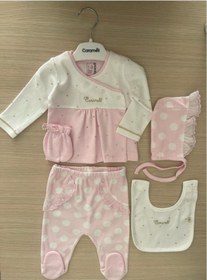 Resim Caramell Hastane Çıkışı 5li Set Kız Bebek Pembe Zk6520 Açık Bej 