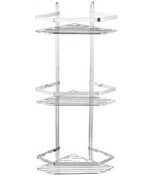 Resim Kitchenox Beşgen 3 Katlı Lamalı Köşe Raf 20X20 424 Çok Renkli 