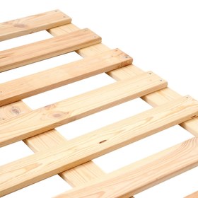 Resim Montessori Bebek ve Çocuk Yer Yatağı Doğal Ahşap - 60 x 120 