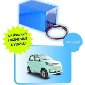 Resim Yuki AMY (60V) Elektrikli Araba Bataryası + Şarj Aleti Hediye! 