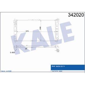 Resim RADYATÖR MAZDA 323 F V 94-98 1.5-1.8 16V 342020 BPH515200 