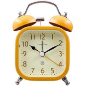 Resim Wekity 3 İnç Kare Metal Işıklı Sevimli Çalar Saat Sessiz Çalar Saat Öğrenciler, Çocuklar Ve Yetişkinler İçin Sarı Diğer 