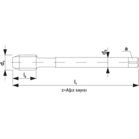 Resim Fett Unf No. 12-28 Narex 4055 Dın N-2183C 35 Derece Hsse Helis Makina Kılavuzu 