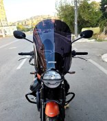 Resim Motocam Moto Guzzi V7 Stone Siperlik Ön Cam 2021-2023 Model 53cm Siyah Renkli 4mm Aparatsızdır 