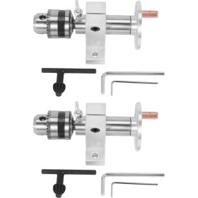 Resim Explosion1 Mini Torna Makinesi Döner Merkez Ağaç Işleme Aracı Için Chuck Dıy Aksesuarları ile 2x Canlı Torna Merkezi Başkanı (Yurt Dışından) 