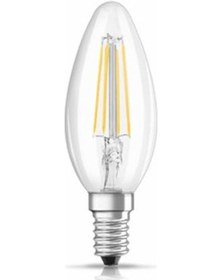 Resim Osram Led Value 4-40w B40 2700k Sarı E14 Filament Mum Buji Ampul 6 Adet 