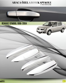 Resim ACK Dizayn RENAULT SYMBOL 1996-2004 ARACA ÖZEL KROM KAPI KOLU PASLANMAZ ÇELİK A+ 
