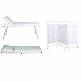 Resim Genel Markalar Katlanabilir Muayene Masası 3 Katlı Paravan Revir Katlanır Paravan Katlanır Muayene Masası 2 Li Se 