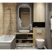 Resim GLOBAL LED MIRROR 65x50 Oval Ledli Banyo Aynası 