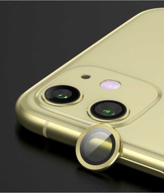 Resim TrendCell Iphone 11-12mini-12 6.1 Uyumlu Mercek Lens Kamera Koruması Sarı Renk 