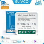 Resim Elivco Mini WiFi Akıllı Anahtar - Kablosuz, Kendin Yap, Çift Kontrollü, Uygulama ile Uzaktan Kumanda, Alexa ve Google Home'yi Destekler, Ev Otomasyonu için İdeal, Ev Otomasyonu Sistemi|Modern Ev Aleti|Dayanıklı Wi-Fi Teknolojisi, Wi-Fi Menzil Anahtarı, EweLin 