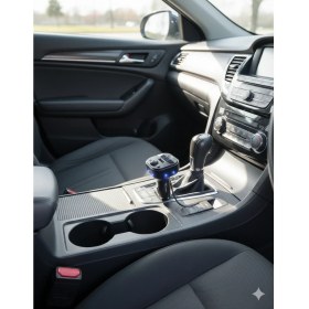 Resim Tekno Grup Lucatch LF-156 Araç Fm Transmitter 45W Typ-C Hızlı Şarjlı Çakmaklık Girişli USB Çalar Bluetooth Baglantılı Müzik ve Telefon Görüşmesi 