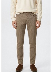 Resim Altınyıldız Classıcs Erkek Vızon Pamuklu Slim Fit Dar Kesim Armürlü 5 Cepli Esnek Pantolon Vizon 