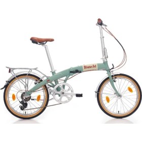 Resim Bianchi Katlanır Bisiklet 21 Vites 20 inç Jant Erkek Cinsiyet Vintage Celeste Renk 