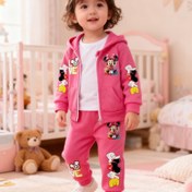 Resim Disney Karikatür Desenli Uzun Kollu Pantolonlu Kapüşonlu Takım - Kapüşonlu, Düzenli Kesim, Kız Çocukları Kapüşonlu Beyzbol Ceketi ve Eşofman Takımı, Kış Giyimi | Nefes Alabilen Polyester | Rahat Stil | Hediye İçin Uygun | Oyun Zamanı İçin Mükemmel - İdeal Dış Mekan Seçeneği, Elde Yıkama, Sonbahar ve Kış İçin Mükemmel Rahat Takım, İdeal Tatil Hediyesi, Dikişli | Yüksek Kaliteli Kumaş, Dış Mekan İçin Uygun 