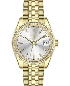 Resim Santa Barbara Polo Racquet Club Santa Barbara Polo Sb.1.10644-2 Takvim Göstergeli 5 Atm Suya Dayanıklı Çelik Kordon Çelik Kasa Altın 