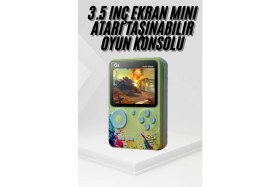 Resim Marsilyan- Game Box Oyun Konsolu 500 Retro Oyunlu Mini Taşınabilir 3 Inç 
