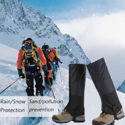 Resim 1 çift ayarlanabilir bacak koruyucu kar örtüsü, çamur, kum ve kar yürüyüşü için uygun - avcılık, yürüyüş ve yürüme için bacak kılıfları 