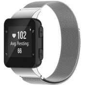 Resim Garmin Forerunner 35/30 Xdfind Milanese Metal Saat Bandı İçin Gümüş 