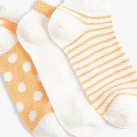 Resim Koton Çorap 5'li Çizgili Pamuk Karışımlı Multıcolor 4wkg80024aa Mavi 