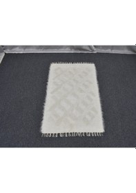 Resim Zehra Abla Halı Yeni El Dokuma Tek Renk Tiftik Yün Siirt Battaniyesi Kilim 5767 