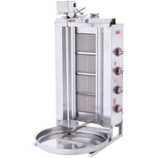 Resim eurofaz Işıkgaz Silverinox Doğalgazlı 4 Radyanlı Üstten Motorlu Döner Ocağı 